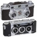 Revere Stereo 33 and Stereo Realist 3,5 1) Revere Camera Co. Chicago. Revere Stereo 33, 1953, for