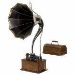 Edison Standard Phonograph, c. 1908Serial no. 521800, 2- and 4-minute gearing, Diamond B reproducer,