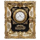 Bohemian Wall Clock with Musical Movement by Slawik & Preiszlek, c. 1870With 5-inch (12,5 cm)