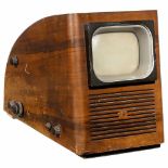 Philips TX400U Pre-Series Television Set, 1948Philips, Eindhoven. 23 tubes, 8 ¾ in. screen, wood