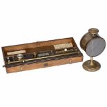 2 Physical Demonstration Instruments, c. 19001) Aluminum plate electrometer by A. Pichler's Wwe,