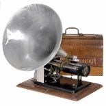 Excelsior Phonograph, c. 1903Excelsior Werke Coeln, Cologne (EWC). For 2-minute cylinders. oak