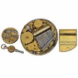 2 Early Musical Movements, c. 18201) Quarter-repeating musical watch, with time-and-strike on 2