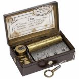 Tabatière Musical Box in Painted Tin Case, c. 1880No. 15500, playing three airs (Gamme No. 1132),