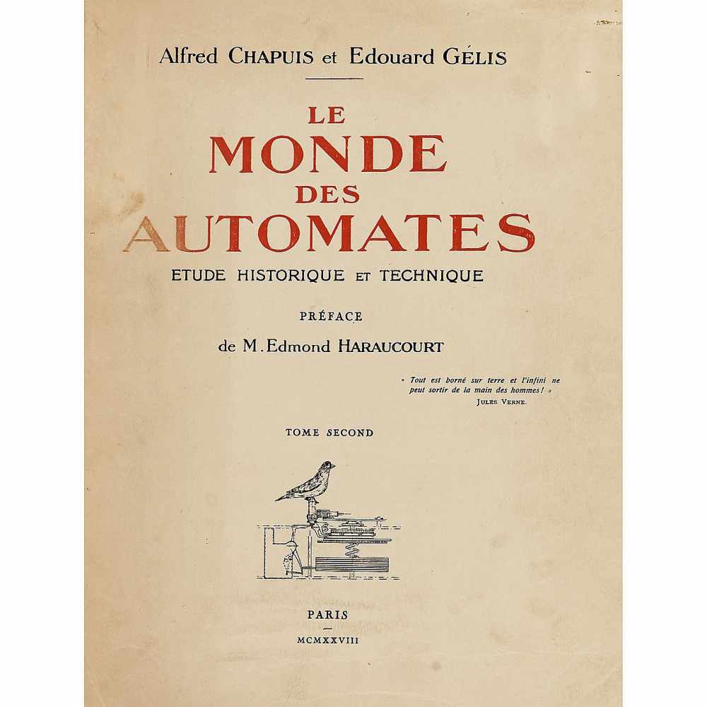 "Le Monde des Automates", 1928Alfred Chapuis and Edouard Gélis, Paris MCMXXVIII, No. 268 of an - Bild 3 aus 7