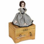 Musical Dancing "Giselle" Automaton, c. 1930No. 3004, with bisque head, fixed blue glass eyes,