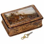 "Laurencekirk" Musical Snuff Box, c. 1819Playing two airs, with sectional comb in eighteen groups of