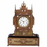 Musical Cathedral Clock, c. 1860With 4 ¾-inch (12 cm) marble dial Roman dial, three-train repeater