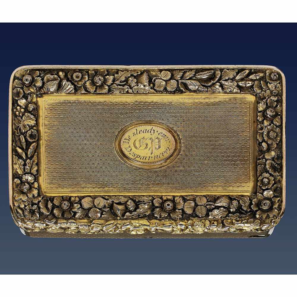 Rare Silver-Gilt Musical Snuff Box by Bruguier, c. 1818No. 466, the comb-base engraved "Bruguier, 52 - Bild 2 aus 4