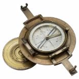 Irish Circumferentor by Walker & Son, c. 1805Surveying instrument, signed on the silvered compass