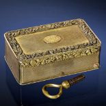 Rare Silver-Gilt Musical Snuff Box by Bruguier, c. 1818No. 466, the comb-base engraved "Bruguier, 52