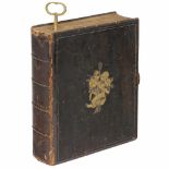 Rare Book-Form Musical Box by Gustav Rebíček Musikwerk, c. 1875No. 4012/48066, playing two arias