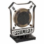 Philips 4210 Microphone with Table Stand, c. 1932Carbon capsule-type, mounted with 4 springs in