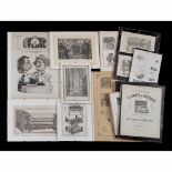 Mechanical Music Illustrations, early 19th Century onwardsEleven framed illustrations, predominantly