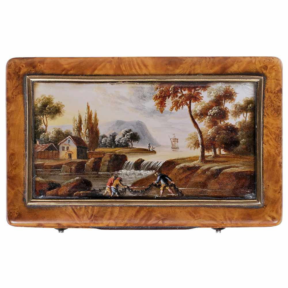 "Laurencekirk" Musical Snuffbox, c. 1820Playing two airs, with sectional comb in 18 groups of 3 - Bild 2 aus 3