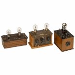 Amplifier and Radio Receiver, c. 19251) 2-tube amplifier, 2 Philips E triodes, marked "Radio-