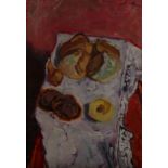 20th Century SchoolStill life of fruitOil on canvasIndistinctly signed, and dated 5167 x 46cm