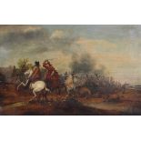 After WouwermansCavalry skirmishing on horsebackOil on canvas30cm x 40cm