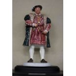 A set of Royal Doulton figures; Henry VIII and his six wives, Henry 3458, Catherine of Aragon