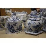 A collection of Masons Old Chelsea pattern tea ware and the same pattern by Furnivals and other