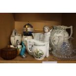 Mixed lot including part Wedgwood Ashford pattern tea set, Lilliput Lane cottages and jugs (two