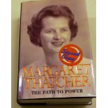 BOOKS A First Edition, The Path to Power, signed Margaret Thatcher, in blue