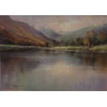 Jane LampardButtermere, CumbriaPastelSigned lower left54 x 39cmTogether with another by Jane