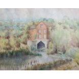 20th Century School A Moat HouseWatercolour19 x 24cm