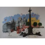 Paul Hogarth (1917-2001)Trafalgar Square (It's a Battlefield)LithographSigned, titled and no. ed