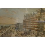 The Grand Hotel Brighton, after J E MahalColoured print30 x 48cm Together with a print of Poltimores