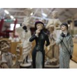 A collection of eight Florence figurines: Guiseppe Armani, all stylish ladies on bases, well marked,