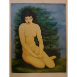 Jean Kisling Seated nudeLithographSigned lower right 58 x 47cm