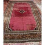 A large Tabriz style rug 180 x 320cm