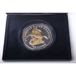 Westminster 2009 Jersey proof St.George and the Dragon 5oz silver ten pound coin highlighted in