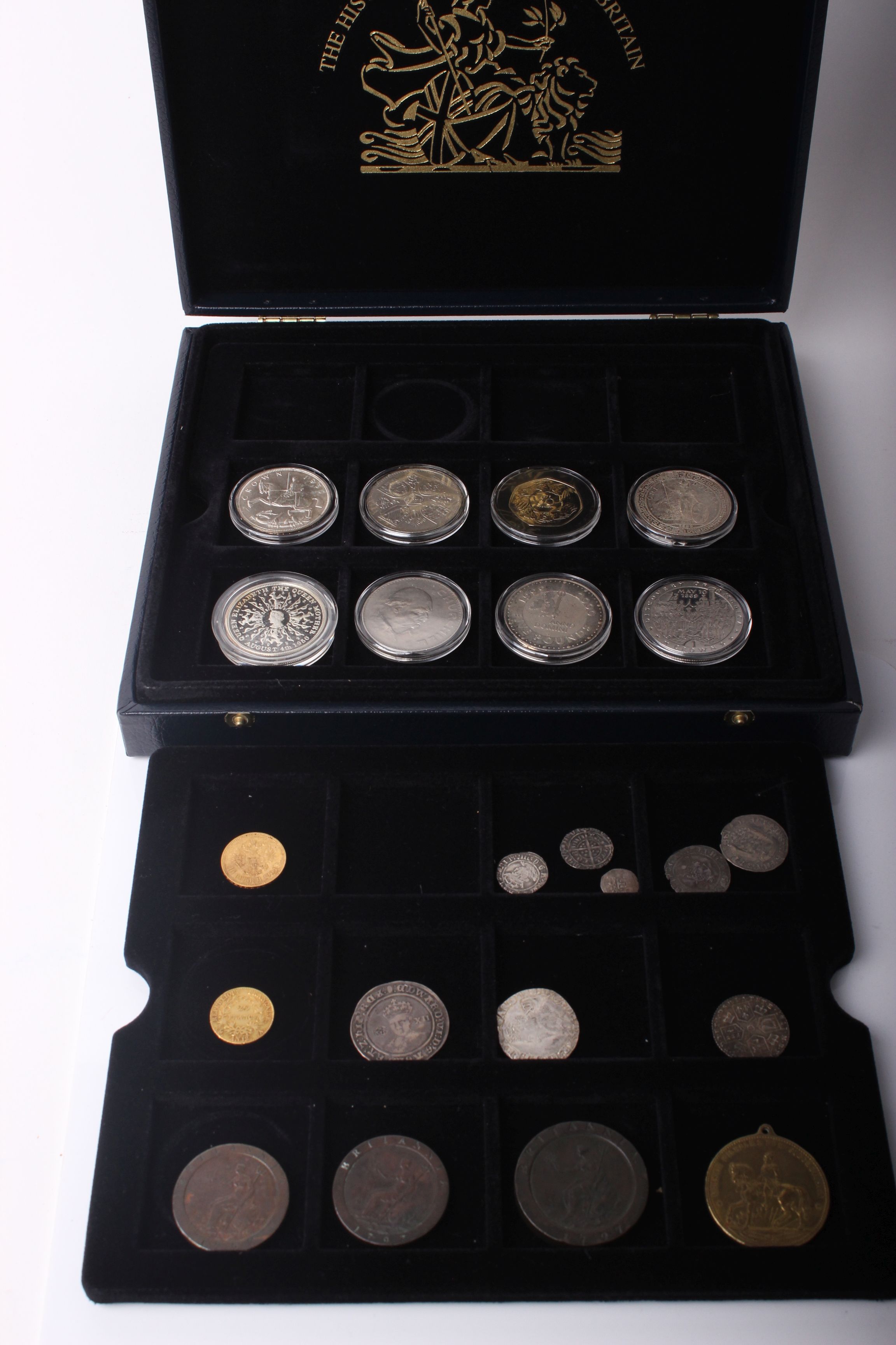 A small coin collection mostly GB including 1797 2 penny piece, two 1797 cartwheel pennies, 1787 - Image 3 of 3