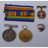 A pair of WWI War and Victory medals to ‘M.E.P. Barr V.A.D.’ Volunteer Aid Detachment, with ribbons,