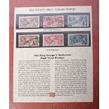 Four covers: Westminster presentation 1858-81 low value denominations, King George V seahorses