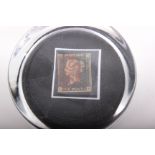Original Penny Black mounted in paperweight