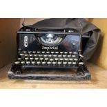 Typewriter; Imperial N650 with dust jacket, S/N H5437 circa 1935