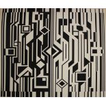 Victor Vasarely Screenprint in black and whiteSigned lower right70 x 70cm