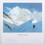 Conquest of Everest after Gary Blyth, a framed photograph Concorde by Concorde signed by Mike