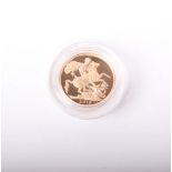 Royal Mint; 2013 gold proof sovereign, weight 7.98 grams. Boxed with certificate and outer box