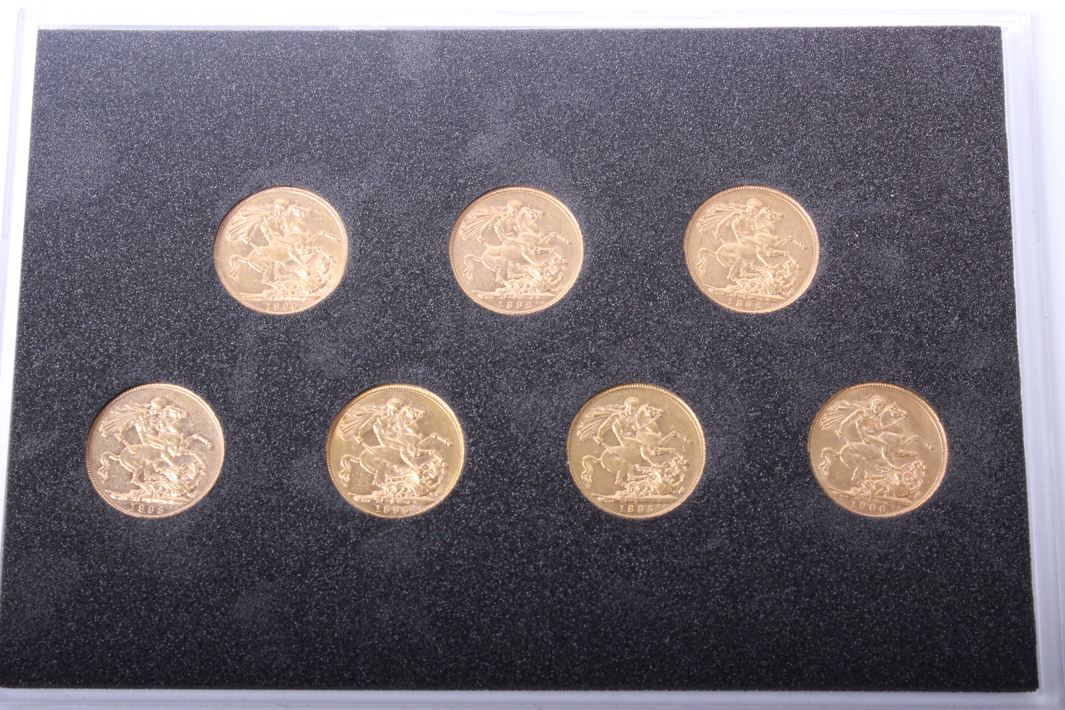 Westminster Queen Victoria Empire sovereign collection - 13 sovereigns; 1871, 1872, 1874, 1878,