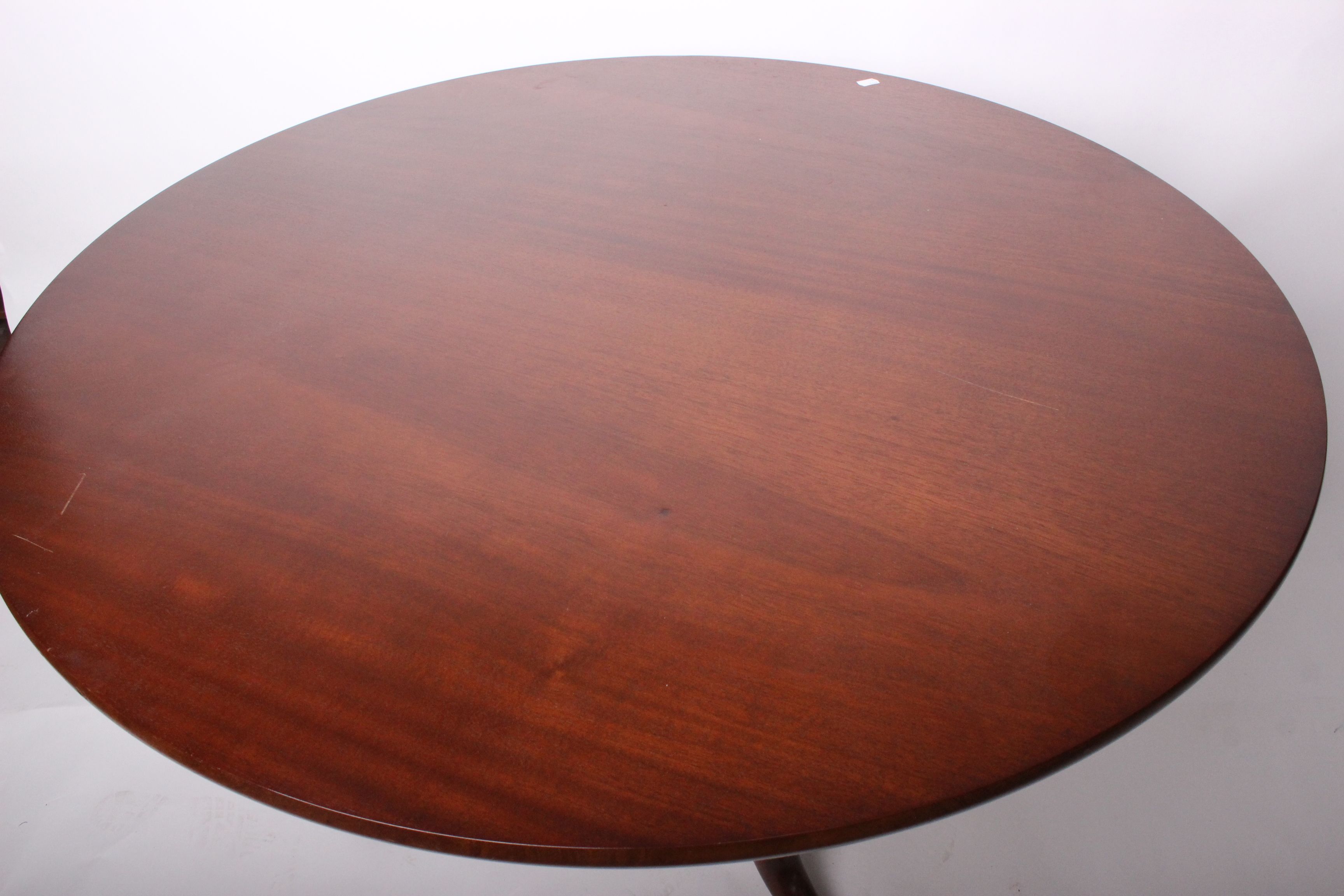 A 19th Century mahogany tilt top supper table 74cm high, 108cm diameter - Image 2 of 2
