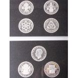 Two boxed coin sets; Westminster Queen Victoria Jubilee silver coinage set - 7 coins Crown to 3