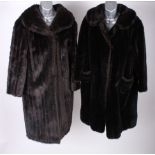 A 1960s fur coat; two 1960s faux fur coats and a Nico sheep skin coat