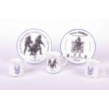 SAS: five pieces of commemorative Cotswold china: two plates and a mug, Operation Nimrod 'Joker',