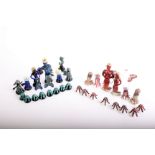 A glass chess set: Timothy Lindermann, 'Neptune set' featuring coloured glass sea creatures, some