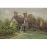 Alfred Townsend RWAGarden sceneWatercolourSigned lower left36 x 53cm R Borlase Smart (1881-1947)