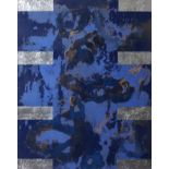 Gordon Hart (Scottish b.1940)Blue & Gold LeafMixed media61 x 48cm